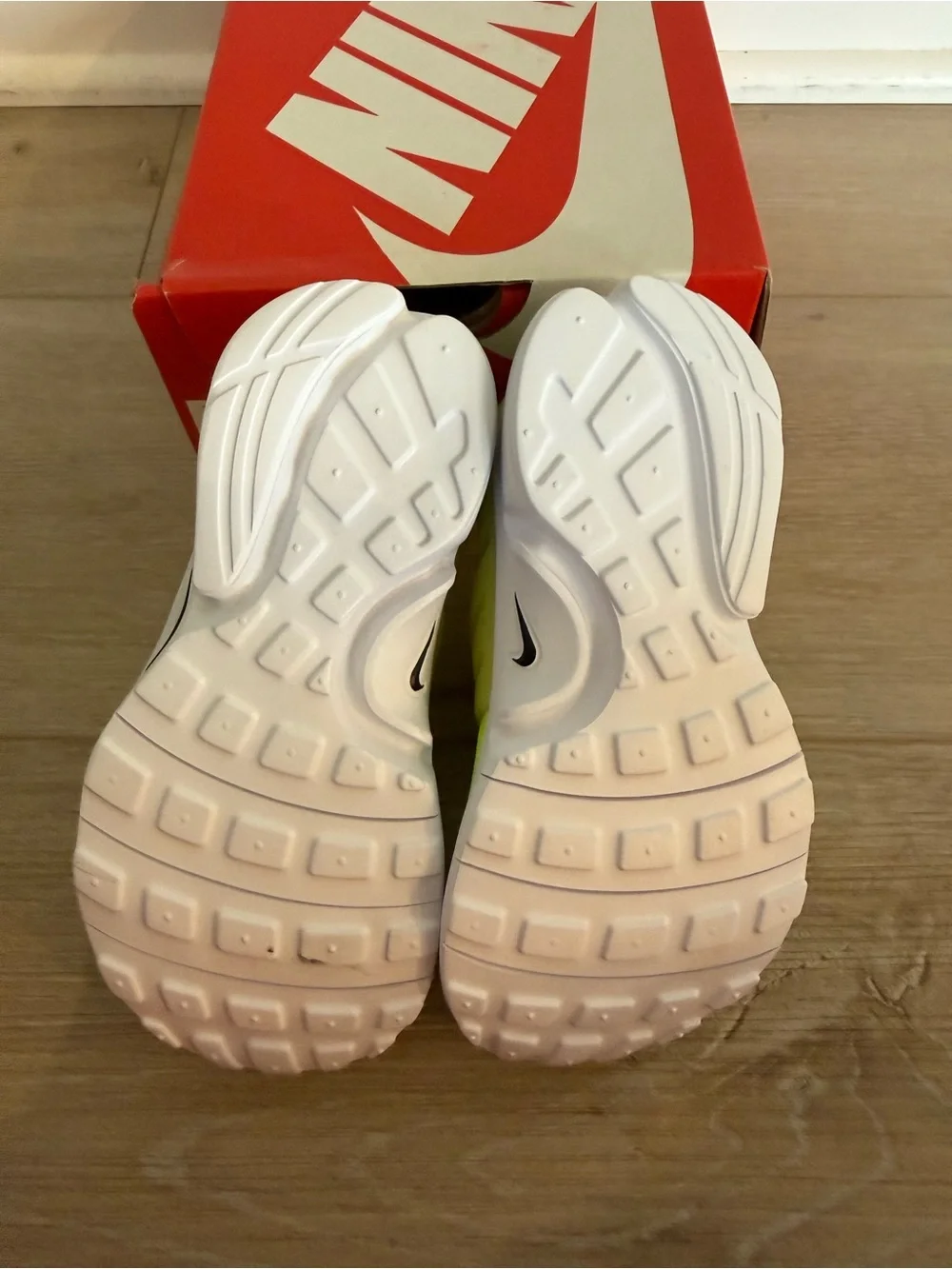 Nike Little Presto Neon Yellow Volt Athletic Slip-On Sneakers